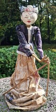 Wayang Golek Stab Puppe Figur Java Indonesien alt 40 cm Holz Unikat Handarbeit