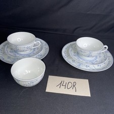 Königlich Tettau Porzellan Amina Strohblume 2 Gedecken mit Zuckerdose