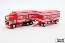 AWM Volvo F12 Kofferhängerzug "Weerts Express Belgium" 1:87 /AW3034