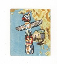 25/111 SAMMELBILD EDEKA WELTBILD ATLAS - NORDAMERIKA INDIANER BRITISCH KOLUMBIA