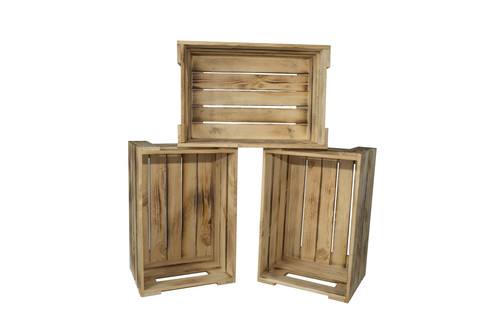3er set weinkisten aus holz - set,