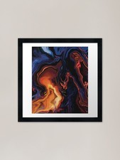 Feuer und Nachthimmel Acryl