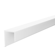PVC Kunststoff U Profile weiß