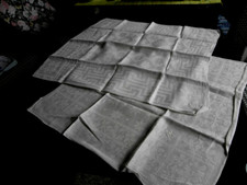 2 Leinen Damast Servietten