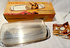 Königskuchenplatte mit Haube Edelstahl 36x14 cm Marke FLORIDA von Tischfein