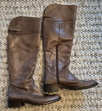 Damen Lederstiefel Leone vintage Braun Gr. 38