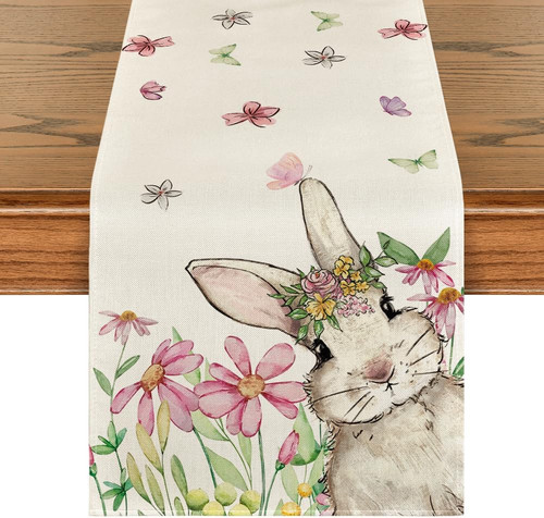 Rosa blumen hase ostern - rosa,