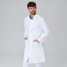Exner Laborkittel Labor Kittel Mantel Herrenkittel Arztkittel Mischgewebe XS-5XL