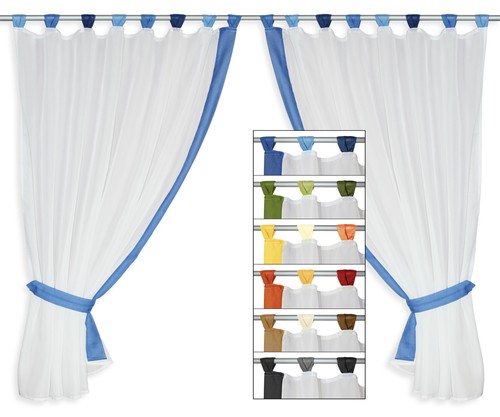 Gardinenset tlg voile - gardinenset,