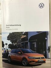 VW POLO 6 2020 2021 Betriebsanleitung Bedienungsanleitung Handbuch Bordbuch.Polo