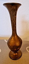 Messing-Vase aus Indien; Höhe 23,5 cm