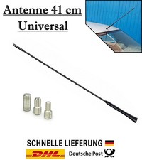 Universal 41 cm Stab Autoantenne AM FM GPS - 3 Adapter für Renault Megane, Clio