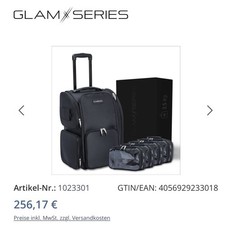 NEU!! GLAMSERIES GlamRoller, Make-up Artist Koffer, Schwarz, Kosmetik Koffer