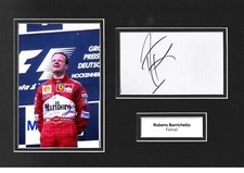 Rubens Barrichello signed 12x8
