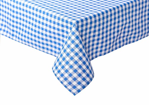 Tischdecke blau weiß - tischdecke, blau-weiß