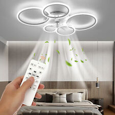 RGB LED Deckenventilator Beleuchtung Timer Leiser Wohn LED Zimmer Schlaf Lüfter