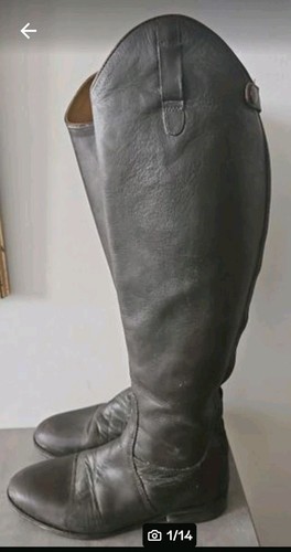 Damen leder reitstiefel - leder,