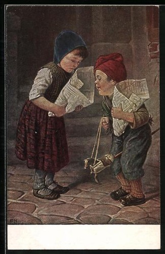 Künstler hermann kaulbach - künstler-ak,