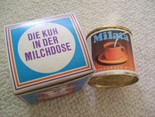 alter Scherzartikel DIE KUH IN DER MILCHDOSE MILATA Jack in the Box Logo Nr.7123
