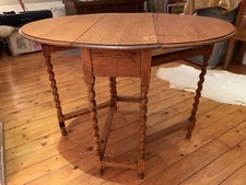 GATELEG TABLE: Antik 1870, Original aus England, besonders schöne helle Eiche