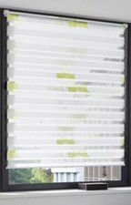 Doppelrollo Muster Blumen grün 100x150 cm Klemmfix ohne Bohren Duo Rollo Easyfix