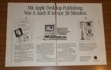 Seltene Werbung APPLE MACINTOSH PLUS - Desktop Publishing 1987