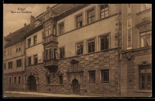 Ansichtskarte erfurt haus zum - erfurt,,