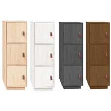 Highboard Kommode Küchenschrank Beistellschrank 34x40x108,5 cm Massivholz Kiefer