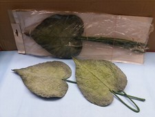 10 x Kunstblume Salal-Blatt mit Stiel, Deko, L 50 cm, Blatt 24 x 17 cm, hellgrün