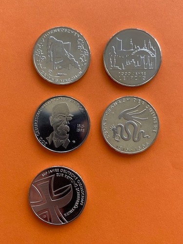 Brd euro gedenkmünzen set - brd,, 10