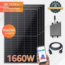 1660W / 1600 W Balkonkraftwerk Photovoltaik Solaranlage Komplettset WIFI Smart