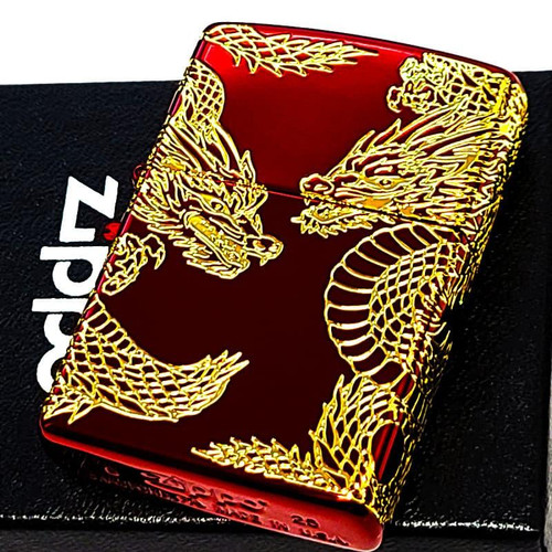 Zippo dragon sided etched - zippo, 3-sided