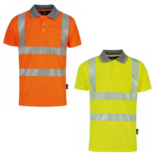 Vizwell warnschutz poloshirt - warnschutz,