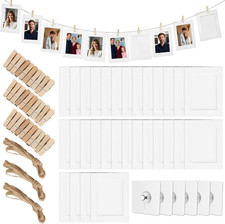 Fotogirlande mit holzclips - fotogirlande,