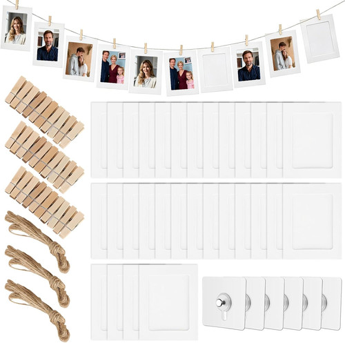 Fotogirlande mit holzclips - fotogirlande,