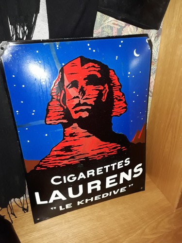 Emailschild laurens zigaretten - laurens,