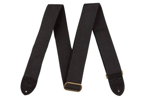 Fender cotton leather strap - fender, cotton/leather