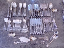 Elegantes Silberbesteck Rokoko kmpl. für 12 Personen 106 Teile Silber 90er TOP !
