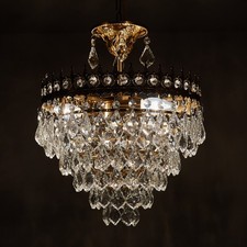 Kristall Kronleuchter Vintage