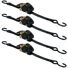 4x Automatik Zurrgurt 3m Automatischer Spanngurt aufrollend Ratschengurt Gurt