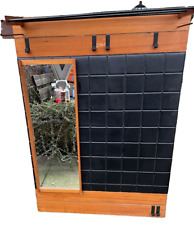 60er Teak Holz Garderobe  Garderobenhaken Hutablage Wandgarderobe 60s Coat Rack