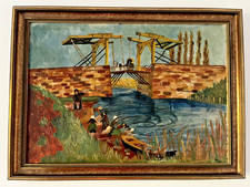 Ölgemälde nach Carl Spitzweg „Die Zugbrücke" Künstler Original Gemälde