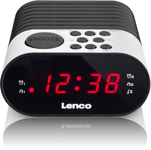 Lenco uhren radio weiß - cr-07, uhren-radio