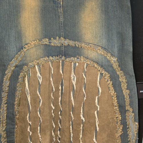 Ausgefallener jeansrock l - jeansrock, gr.