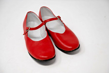 Party Charakter National Tempo Leder Tanzschuhe rot Absatz 22 cm 2 UK 34 EU