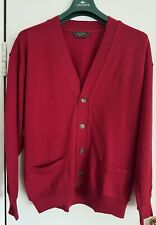 Paul & Shark Yachting - Fein-Strickjacke  - mit Knöpfen - Weinrot - Größe L