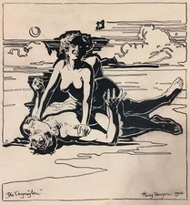 ART NOUVEAU Drawing ~ GERMAN