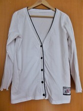 schöne NEBULUS Baumwolle Stretch Shirt Jacke Gr. M / 40 weiß