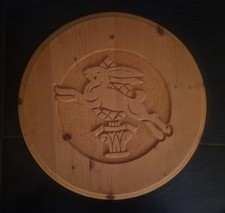 Großer Holzteller/-scheibe