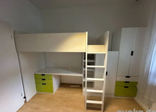 IKEA Smadad Hochbett mit Schrank und Schreibtisch (IKEA Smadad Kinderzimmer)